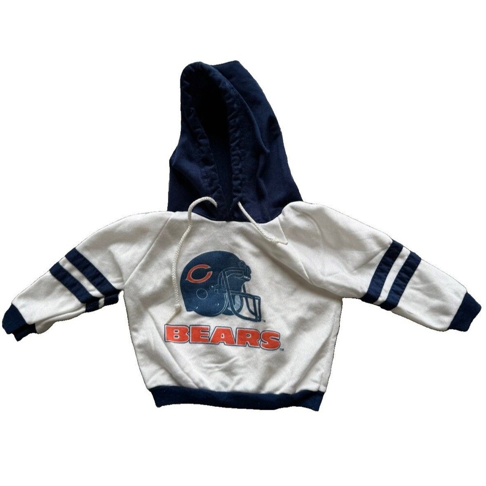 Vintage Chicago Bears Baby Hoodie 12M Jog Togs USA Made NFL Football 80s